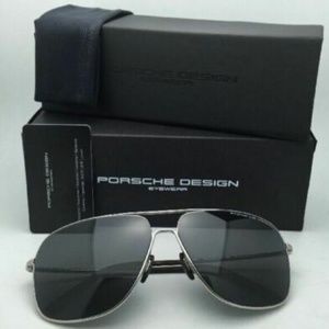 Porsche Design - P'8607-D GRAY Sunglasses. Rectangle Aviator
